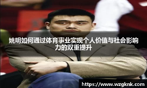 姚明如何通过体育事业实现个人价值与社会影响力的双重提升